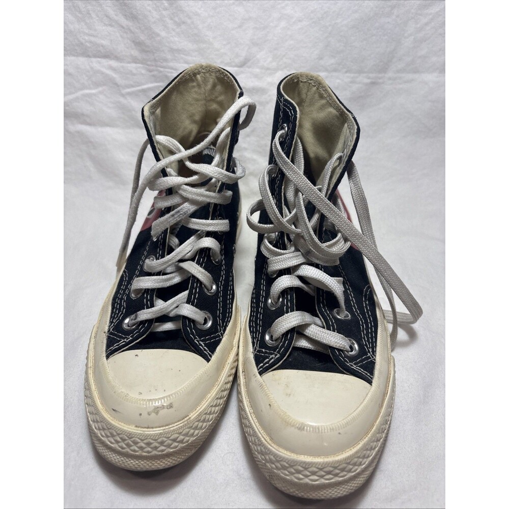 Converse CDG PLAY Chuck 70 Hi Black Heart Shoes Mens 4 Womens 6 150204C
